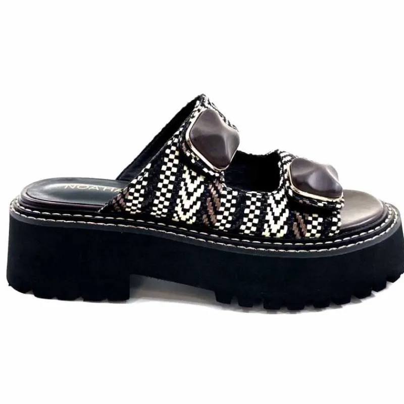 Compensées & Plateformes|Mules<noa harmon Mules Plateforme 9684 M55 Beige Noir