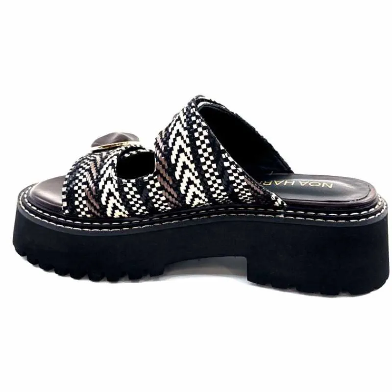 Compensées & Plateformes|Mules<noa harmon Mules Plateforme 9684 M55 Beige Noir