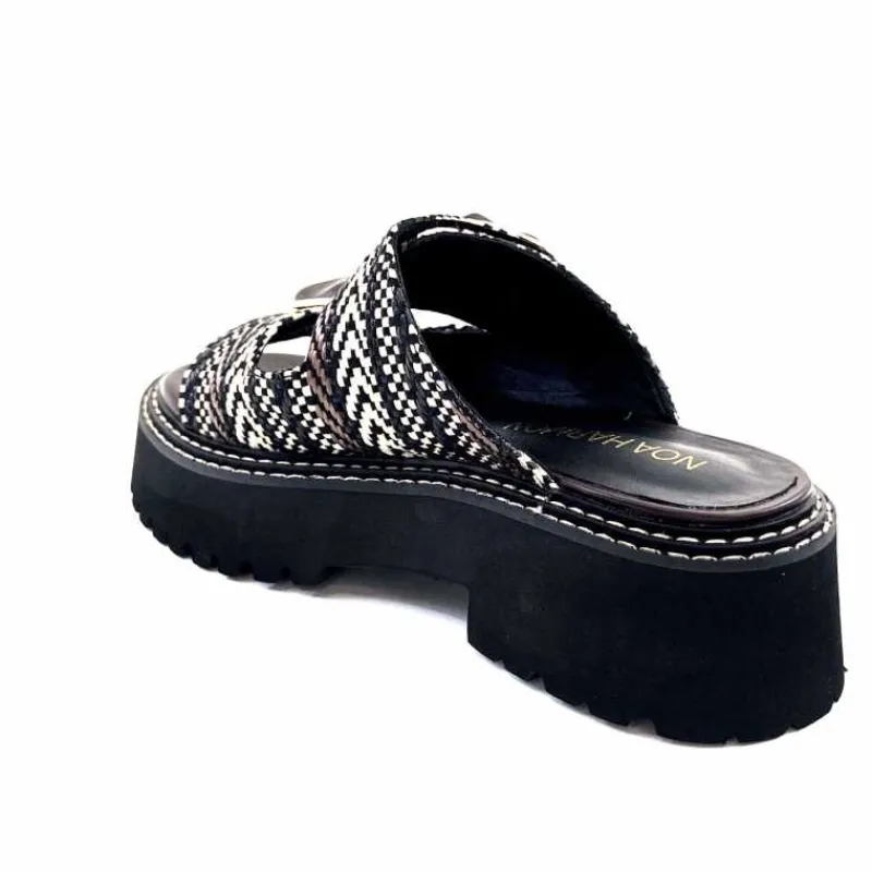 Compensées & Plateformes|Mules<noa harmon Mules Plateforme 9684 M55 Beige Noir