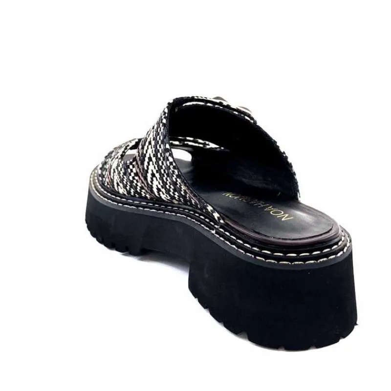 Compensées & Plateformes|Mules<noa harmon Mules Plateforme 9684 M55 Beige Noir