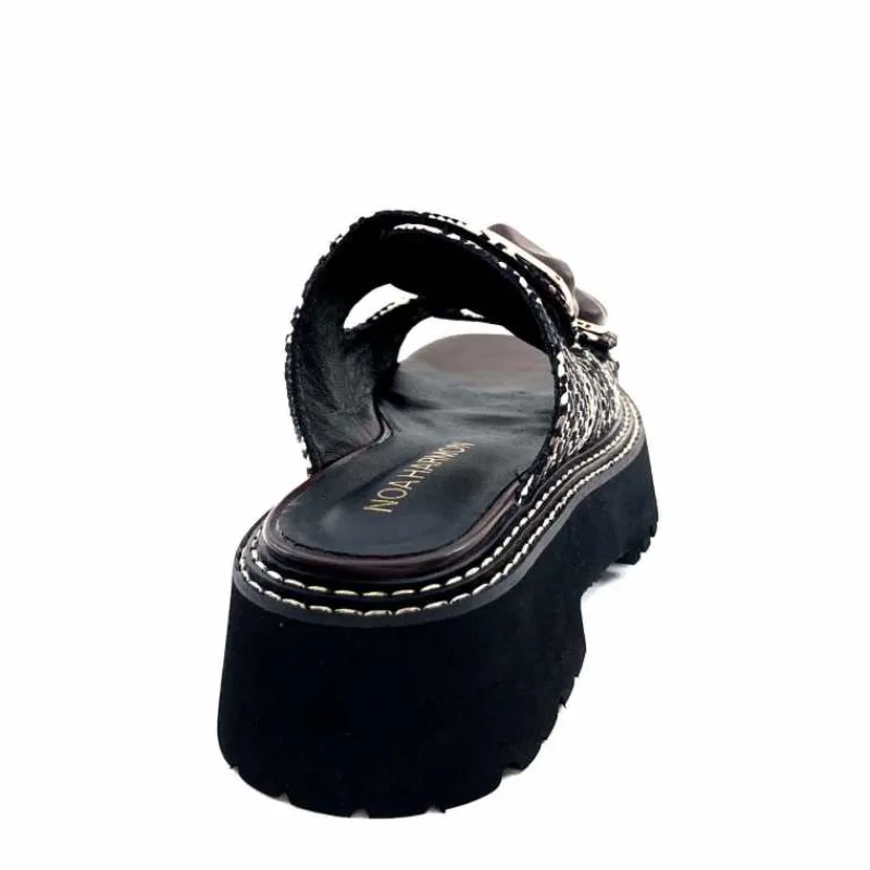 Compensées & Plateformes|Mules<noa harmon Mules Plateforme 9684 M55 Beige Noir