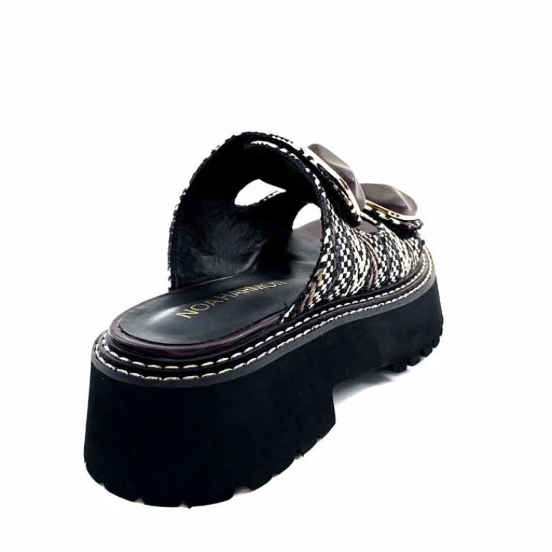 Compensées & Plateformes|Mules<noa harmon Mules Plateforme 9684 M55 Beige Noir