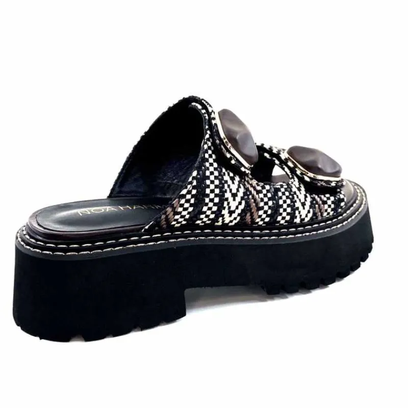 Compensées & Plateformes|Mules<noa harmon Mules Plateforme 9684 M55 Beige Noir