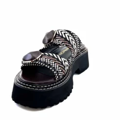 Compensées & Plateformes|Mules<noa harmon Mules Plateforme 9684 M55 Beige Noir