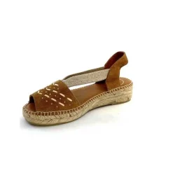 Vacances|Semelles Corde<Toni Pons Mules Plateformes Edith Daim Beige Marron