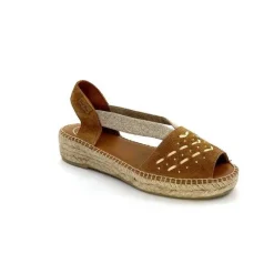 Vacances|Semelles Corde<Toni Pons Mules Plateformes Edith Daim Beige Marron