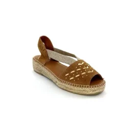 Vacances|Semelles Corde<Toni Pons Mules Plateformes Edith Daim Beige Marron