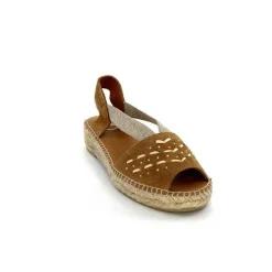 Vacances|Semelles Corde<Toni Pons Mules Plateformes Edith Daim Beige Marron