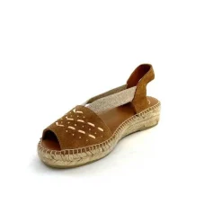 Vacances|Semelles Corde<Toni Pons Mules Plateformes Edith Daim Beige Marron