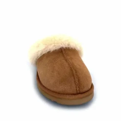 Fourrure|Décontracté<sweet heritage Pantoufles Luge Daim Camel