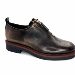 Masculin|Lacets<Ivoire0330 Richelieux Zip Ivoire 302 Cuir Bronze Marron