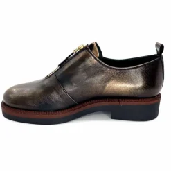 Masculin|Lacets<Ivoire0330 Richelieux Zip Ivoire 302 Cuir Bronze Marron