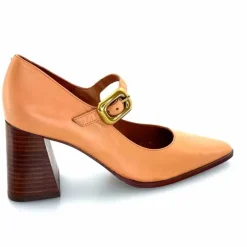 Elégant|Escarpins<angel alarcon Salomés 24565 492a Cuir Camel