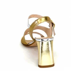 Soirée|Sandales<Ivoire0352 Sandales à Talon Ivoire F2215 Vally Cuir Or Argent