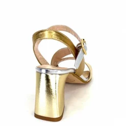 Soirée|Sandales<Ivoire0352 Sandales à Talon Ivoire F2215 Vally Cuir Or Argent