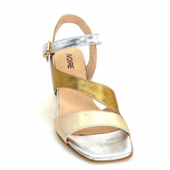 Soirée|Sandales<Ivoire0352 Sandales à Talon Ivoire F2215 Vally Cuir Or Argent