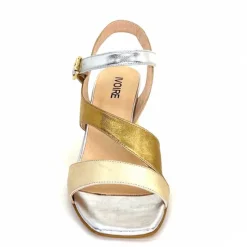 Soirée|Sandales<Ivoire0352 Sandales à Talon Ivoire F2215 Vally Cuir Or Argent