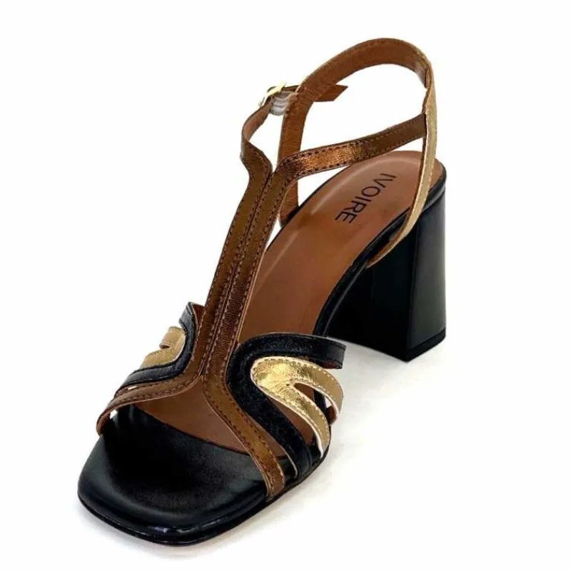 Soirée|Sandales<Ivoire0352 Sandales à Talon Ivoire K252 Mare 2 Cuir Bronze Noir