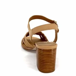 Vacances|Féminin<JHay Sandales à Talon 2688 Cuir Natur Petalo Taupe