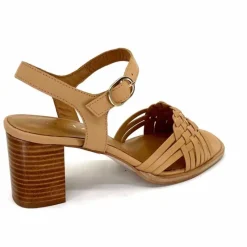 Vacances|Féminin<JHay Sandales à Talon 2688 Cuir Natur Petalo Taupe