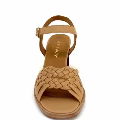 Vacances|Féminin<JHay Sandales à Talon 2688 Cuir Natur Petalo Taupe