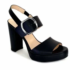Talon|Féminin<Nero Giardini Sandales à Talon NeroGiardini410360 Cuir Noir