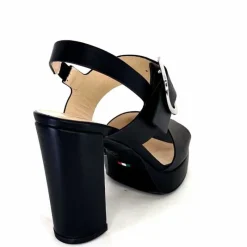 Talon|Féminin<Nero Giardini Sandales à Talon NeroGiardini410360 Cuir Noir