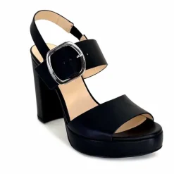 Talon|Féminin<Nero Giardini Sandales à Talon NeroGiardini410360 Cuir Noir
