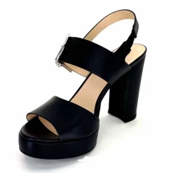 Talon|Féminin<Nero Giardini Sandales à Talon NeroGiardini410360 Cuir Noir