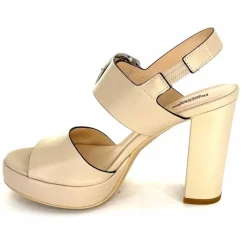 Talon|Féminin<Nero Giardini Sandales à Talon NeroGiardini410360Cuir Beige