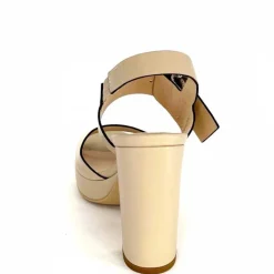 Talon|Féminin<Nero Giardini Sandales à Talon NeroGiardini410360Cuir Beige