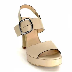 Talon|Féminin<Nero Giardini Sandales à Talon NeroGiardini410360Cuir Beige