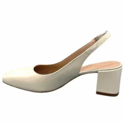 Elégant|Escarpins<Unisa Sandales à Talon Lauri Cuir Vernis Crème