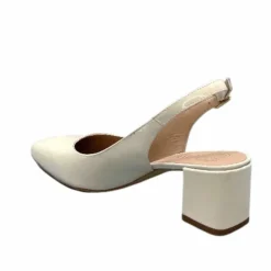 Elégant|Escarpins<Unisa Sandales à Talon Lauri Cuir Vernis Crème