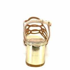 Féminin|Sandales<Ivoire0297a Sandales à Talons Ivoire 7502 Strass Platine