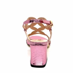 Féminin|Sandales<Evaluna Sandales à Talons Ivoire 570 Cuir Métal Rose