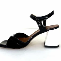 Soirée|Sandales<Ivoire0352 Sandales à Talons Ivoire F2102 Portocervo Cuir Vernis Blanc Jaune Daim Noir