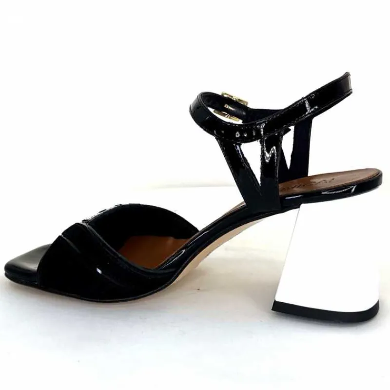 Soirée|Sandales<Ivoire0352 Sandales à Talons Ivoire F2102 Portocervo Cuir Vernis Blanc Jaune Daim Noir