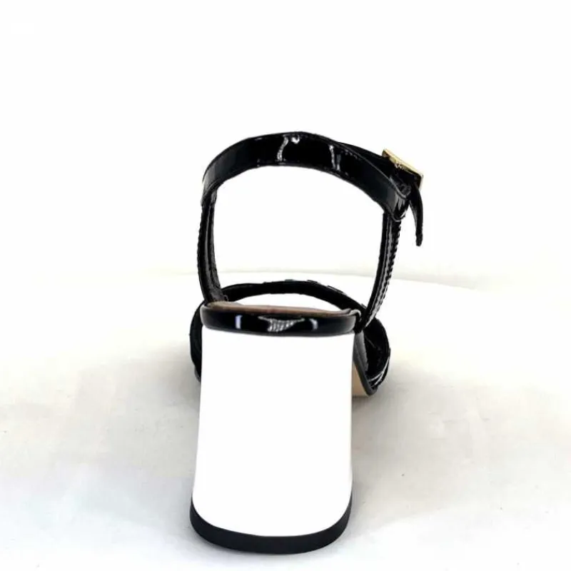 Soirée|Sandales<Ivoire0352 Sandales à Talons Ivoire F2102 Portocervo Cuir Vernis Blanc Jaune Daim Noir