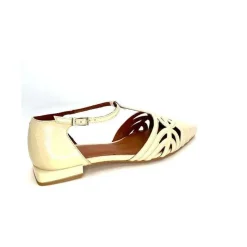 Décontracté|Sandales<angel alarcon Sandales 24001F Cuir Vernis Off White Beige
