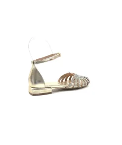 Soirée|Bijoux<s.piero Sandales Bijoux Ivoire E35.018 Cuir Or