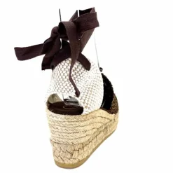 Vacances|Semelles Corde<Gaimo Sandales Compensées Alpargata Textile Or Marron