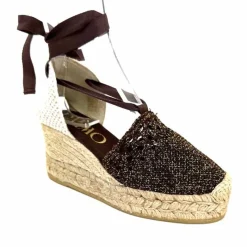 Vacances|Semelles Corde<Gaimo Sandales Compensées Alpargata Textile Or Marron