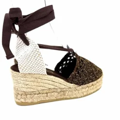 Vacances|Semelles Corde<Gaimo Sandales Compensées Alpargata Textile Or Marron