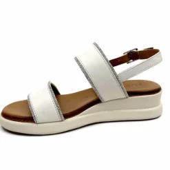 Vacances|Compensées & Plateformes<Inuovo Sandales Compensées 95005 Cuir Crème