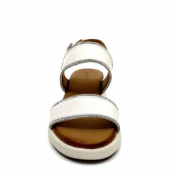 Vacances|Compensées & Plateformes<Inuovo Sandales Compensées 95005 Cuir Crème