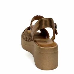 Vacances|Compensées & Plateformes<Inuovo Sandales Compensées 99001 Cuir Bronze