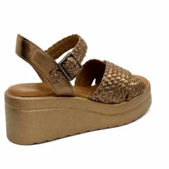 Vacances|Compensées & Plateformes<Inuovo Sandales Compensées 99001 Cuir Bronze