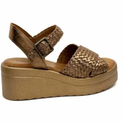 Vacances|Compensées & Plateformes<Inuovo Sandales Compensées 99001 Cuir Bronze