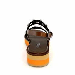 Vacances|Plateformes<plumers Sandales Compensées Ivoire 3744/237 Cuir Marron